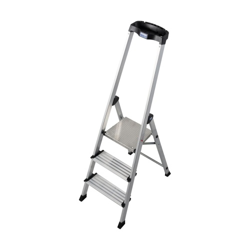 Стремянка алюминиевая Krause Safety Plus 3 ступени (арт. 127914) от магазина ЛесКонПром.ру