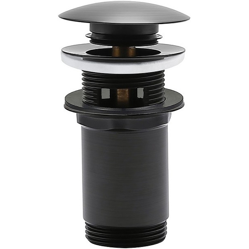 Донный клапан Omnires A706AT click-clack Антрацит от магазина ЛесКонПром.ру