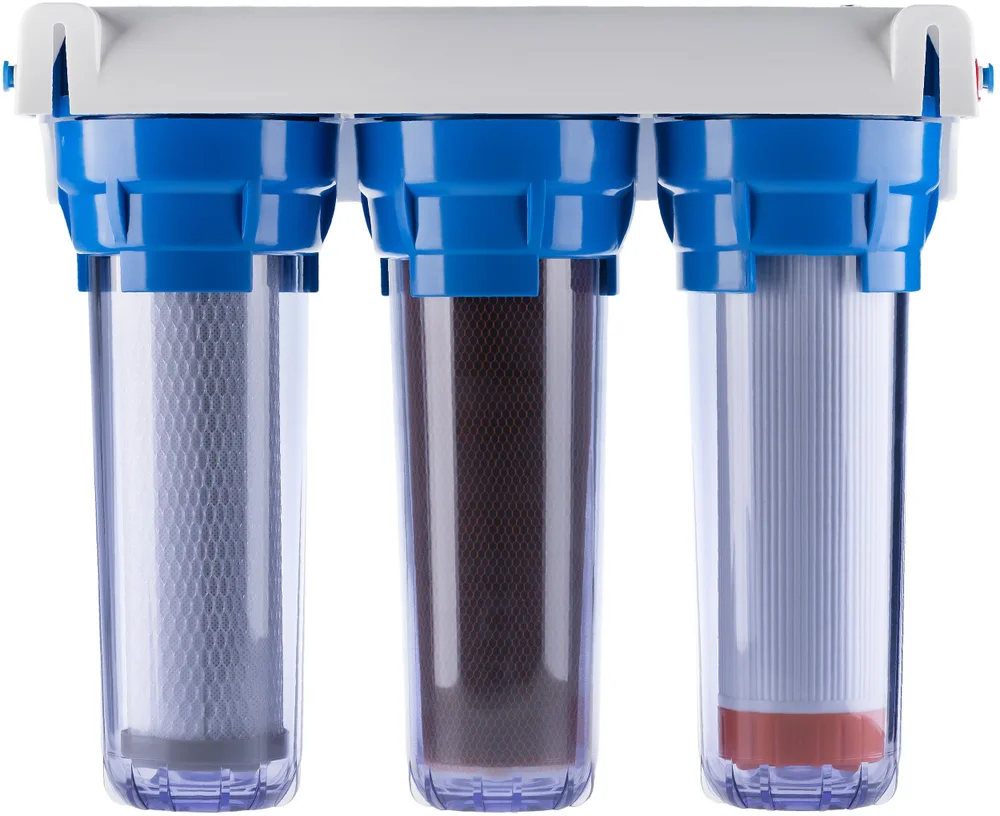 Фильтр Гейзер Макс прозрачный с краном №6 от магазина ЛесКонПром.ру