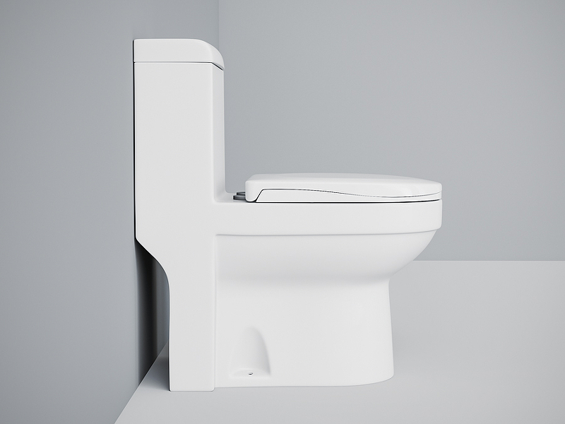 Унитаз моноблок Laguraty 20980W с сиденьем Микролифт от магазина ЛесКонПром.ру