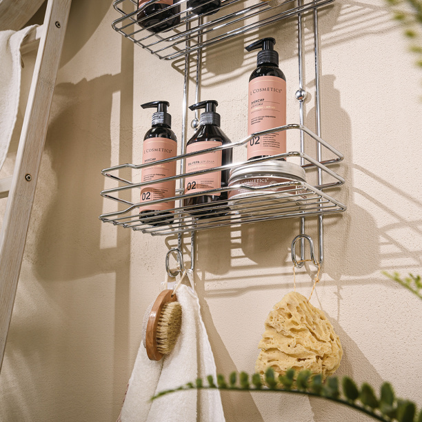 Полка сетчатая ЧМЗ Стамбул 3-ярусная прямая от магазина ЛесКонПром.ру