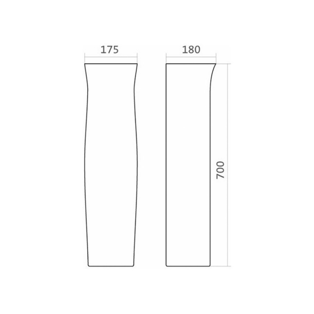 Пьедестал для раковины Santek Анимо от магазина ЛесКонПром.ру