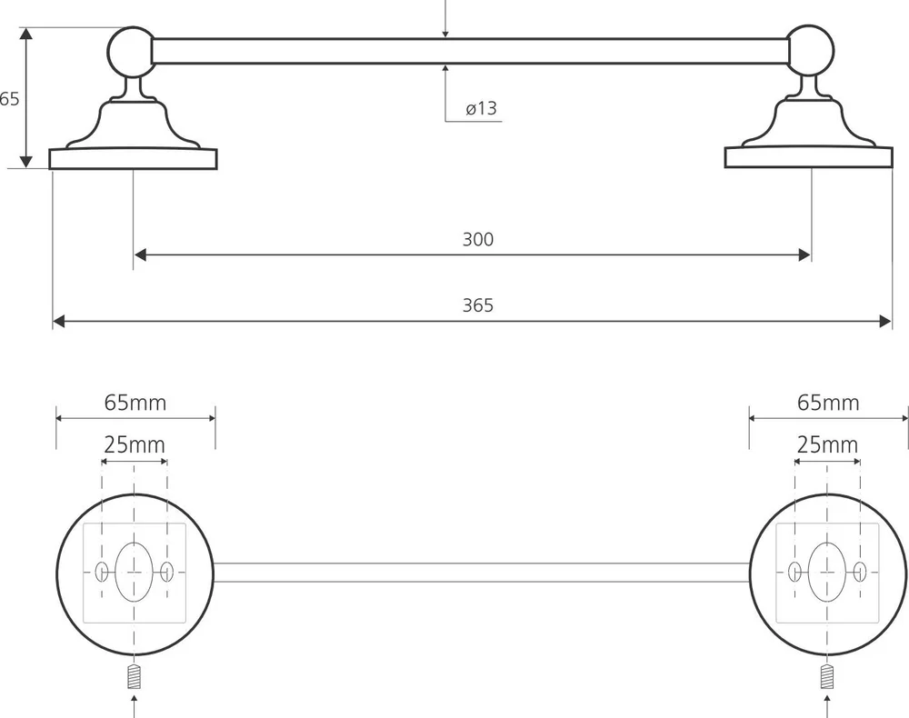 Полотенцедержатель Bemeta Retro 144104017 от магазина ЛесКонПром.ру