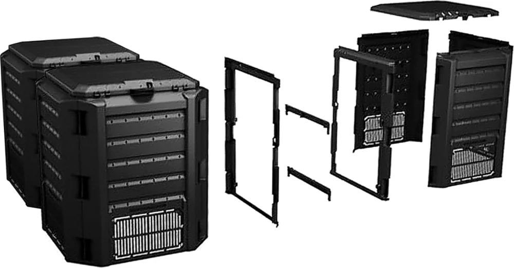 Компостер Prosperplast Module 1200 л, черный от магазина ЛесКонПром.ру