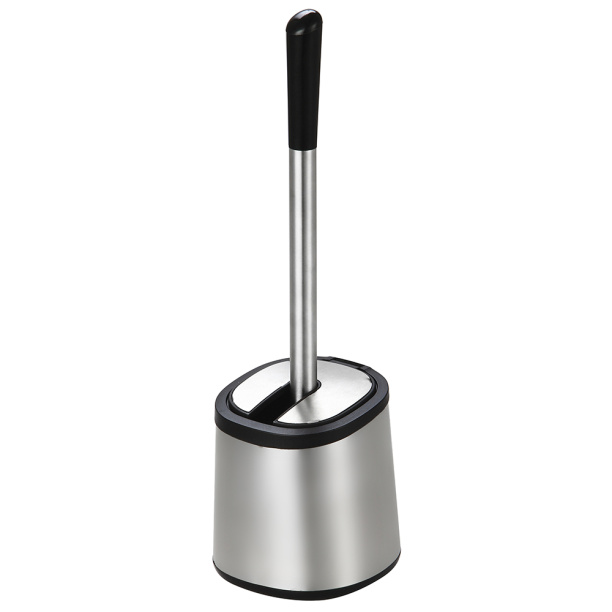 Ершик АкваЛиния с крышкой нержавеющая сталь от магазина ЛесКонПром.ру