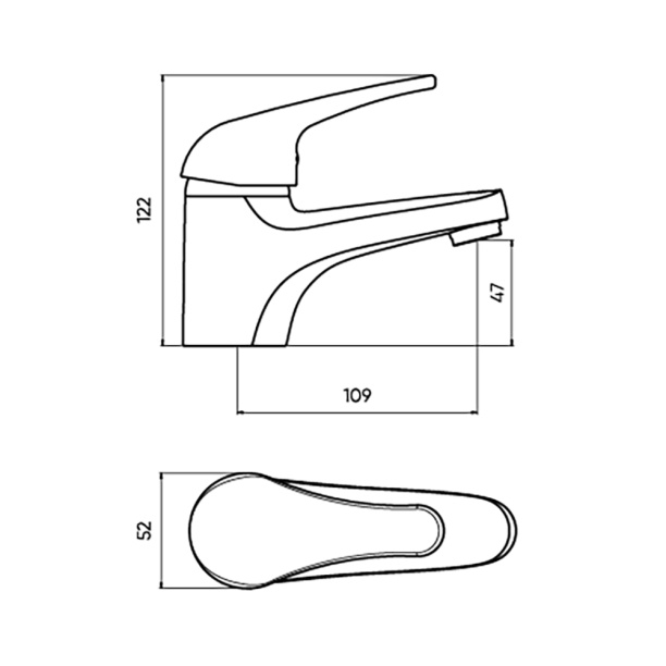 Смеситель для раковины FLUMEN Lippe белый от магазина ЛесКонПром.ру