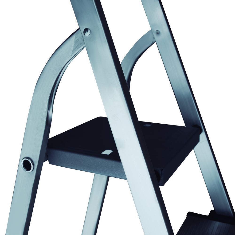 Стремянка алюминиевая с широкой ступенью Новая Высота 8 ступеней (арт. 2117108) от магазина ЛесКонПром.ру