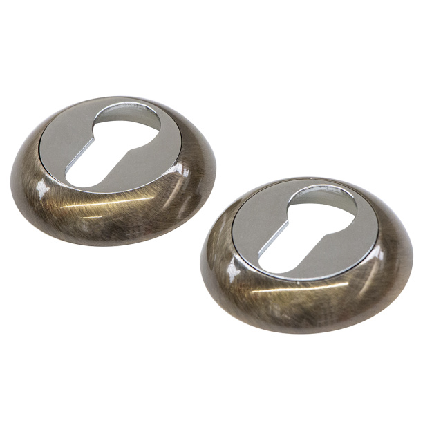 Дверные накладки под цилиндр Z59PZ бронза от магазина ЛесКонПром.ру