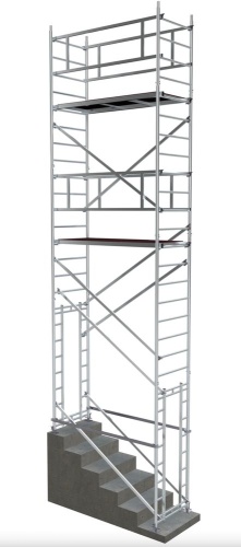 ВЫШКА МОДУЛЬНАЯ АЛЮМИНИЕВАЯ megal -BMA700 П/7 ДЛЯ ЛЕСТНИЧНОГО МАРША от магазина ЛесКонПром.ру