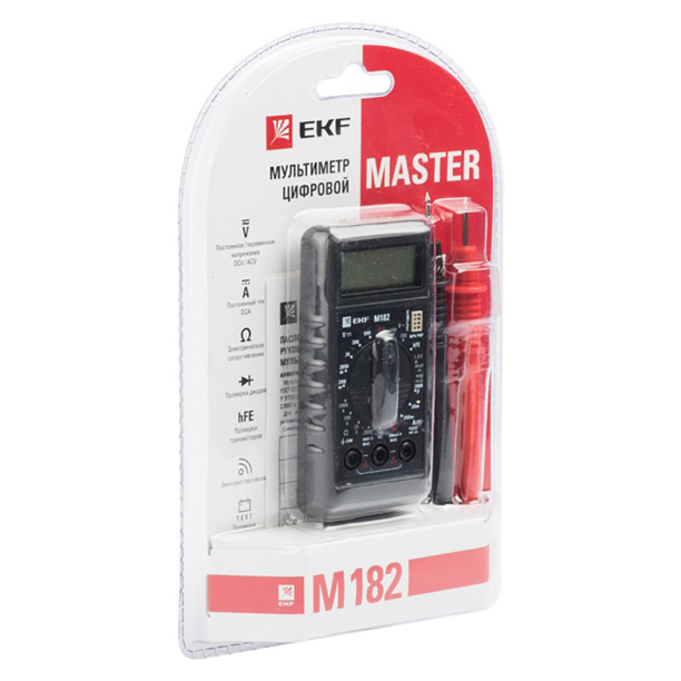 Мультиметр цифровой EKF M182 Master от магазина ЛесКонПром.ру