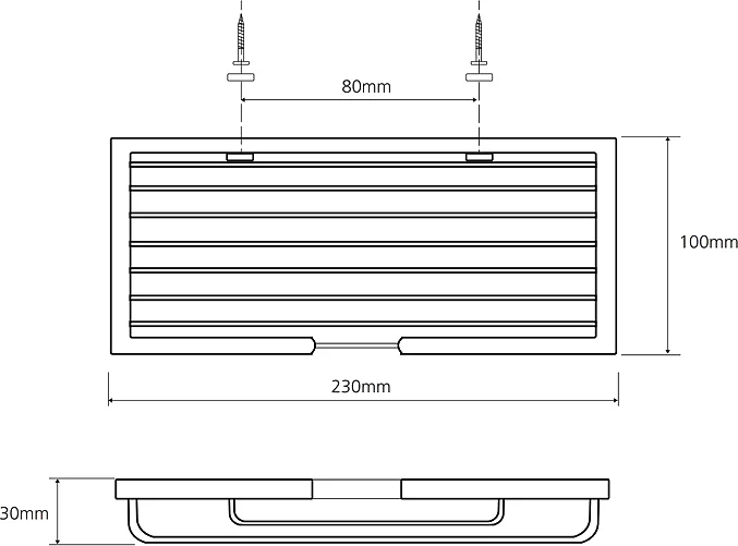 Полка Bemeta Cytro 102308070 черная от магазина ЛесКонПром.ру