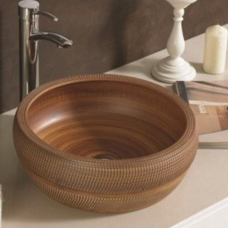 Раковина-чаша CeramaLux 42 J2055 Коричневая от магазина ЛесКонПром.ру