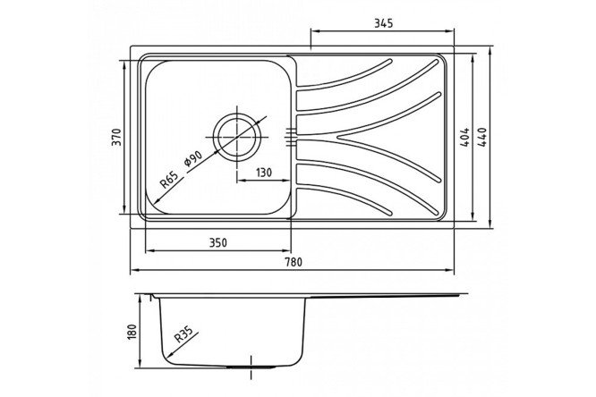 Мойка врезная IDDIS Arro 80550578 от магазина ЛесКонПром.ру