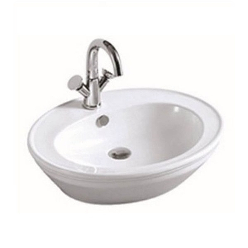 Раковина-чаша CeramaLux 60 2150G Белая Золото от магазина ЛесКонПром.ру