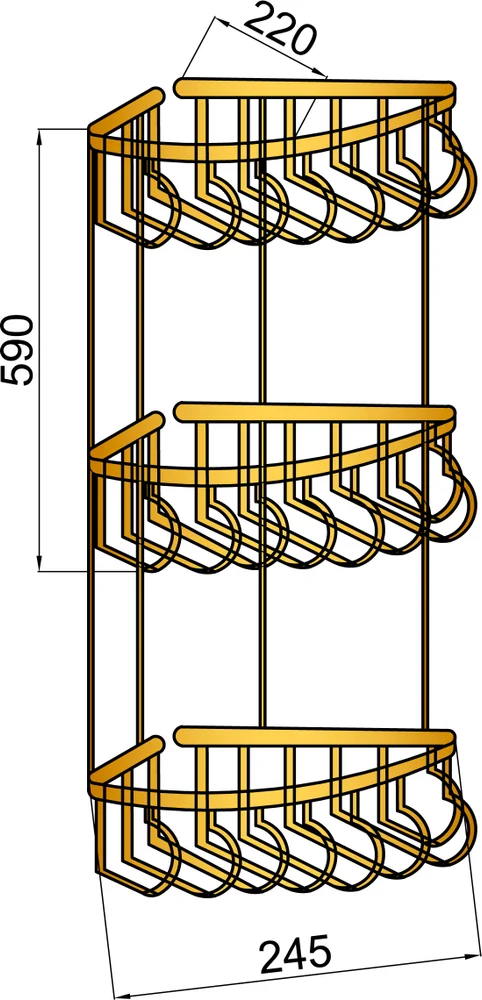 Полка Boheme Medici 10624 от магазина ЛесКонПром.ру