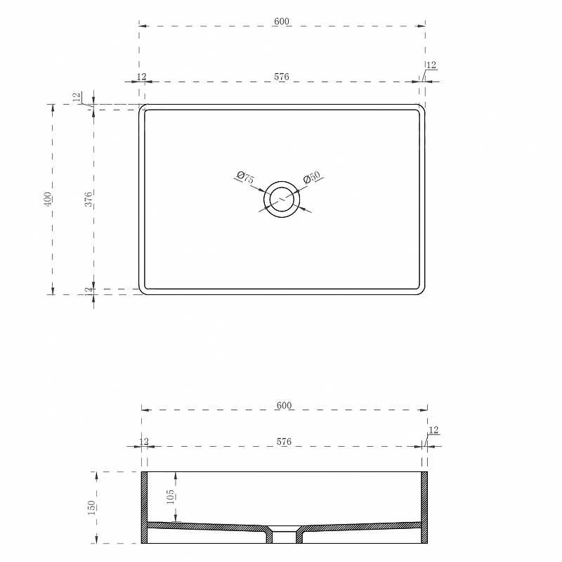 Раковина-чаша Abber Kristall 60 AT2803Saphir Синяя от магазина ЛесКонПром.ру