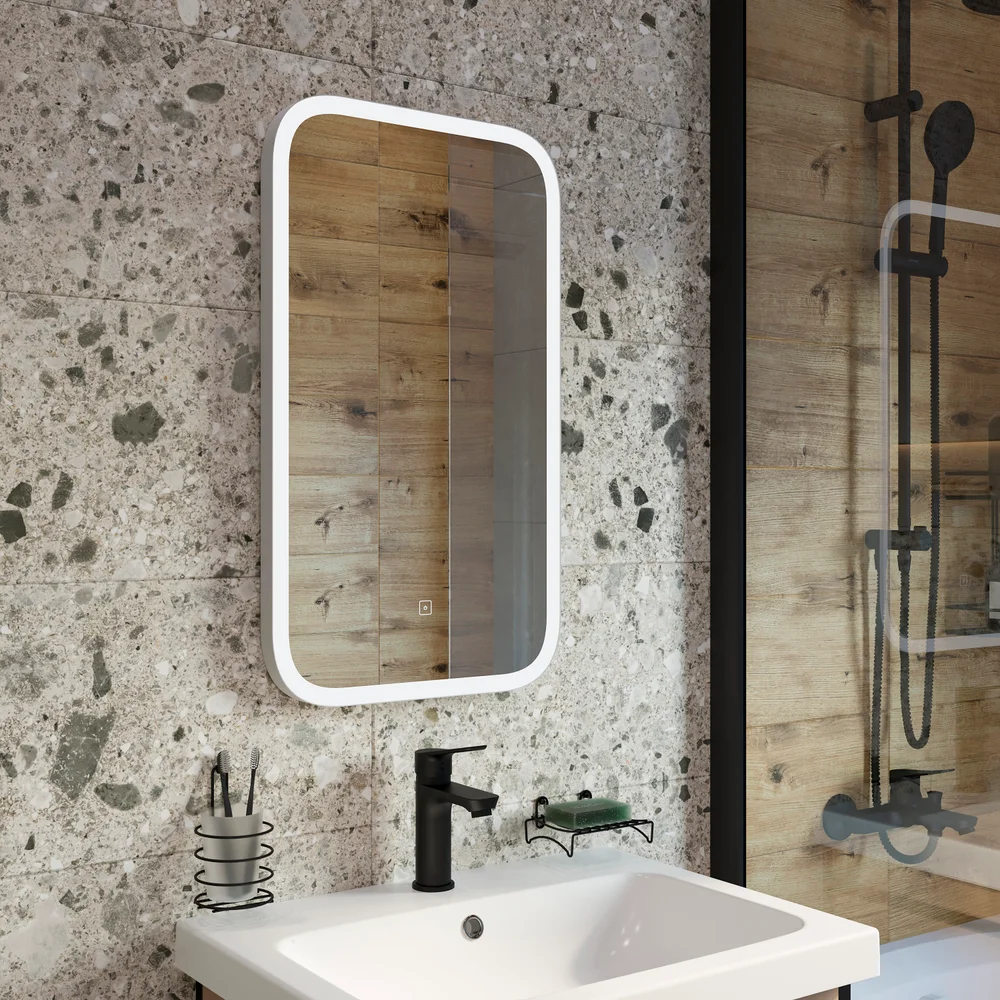 Зеркало DIWO Псков 40 с подсветкой от магазина ЛесКонПром.ру