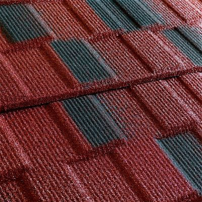 Композитная черепица Metrotile (Бельгия) MetroViksen красно-черная от магазина ЛесКонПром.ру