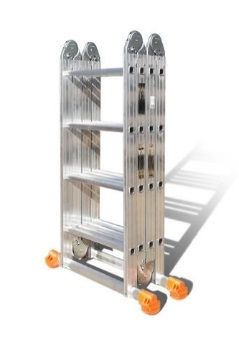 Лестница трансформер алюминиевая 4Х4 ПРОСТОР Эйфель от магазина ЛесКонПром.ру