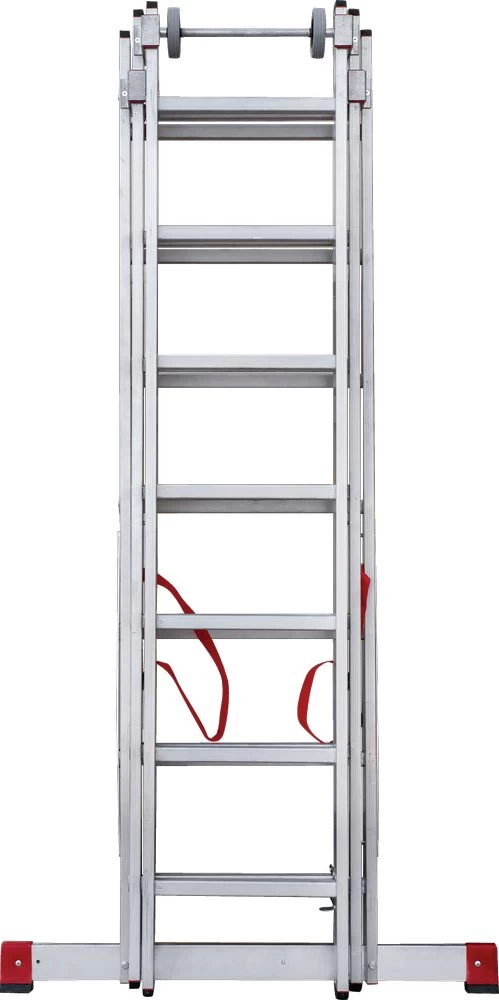 Лестница алюминиевая трехсекционная индустриальнаяНовая Высота 3x7 арт. 5230307 от магазина ЛесКонПром.ру