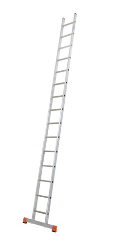 Лестница алюминиевая односекционная KRAUSE SIBILO 15 ступ арт. 129123 от магазина ЛесКонПром.ру