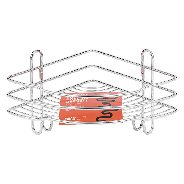 Полка сетчатая ЧМЗ Стамбул 1-ярусная угловая от магазина ЛесКонПром.ру