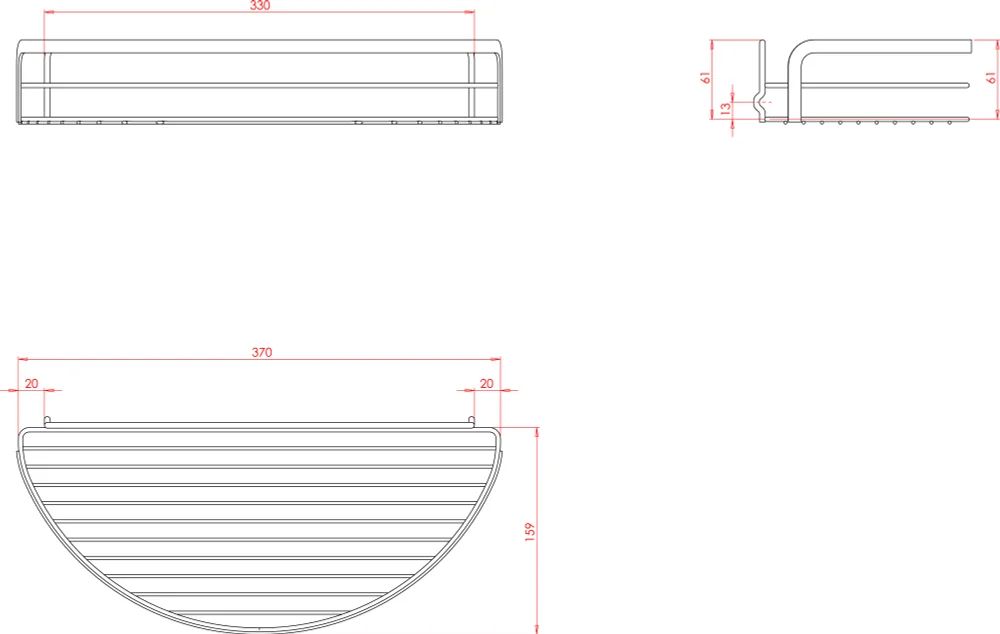 Полка Metaltex Viva 40.48.08 от магазина ЛесКонПром.ру