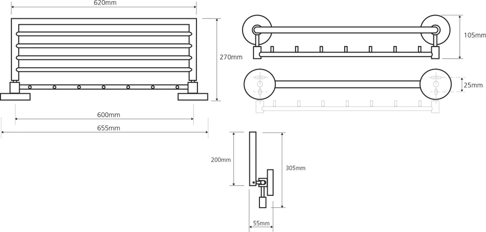 Полка Bemeta Omega 104205162 от магазина ЛесКонПром.ру