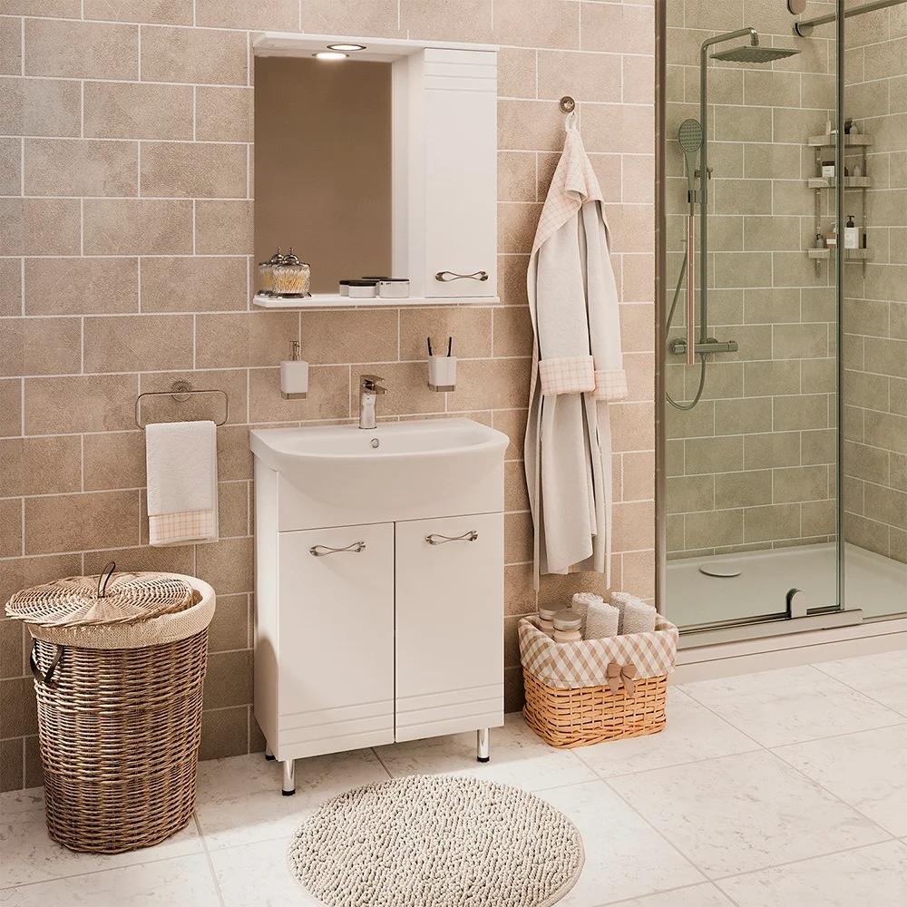 Зеркало Emmy Рио 55 R, с подсветкой от магазина ЛесКонПром.ру