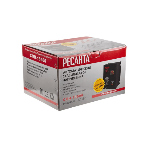 Стабилизатор настенный Ресанта 13,5 кВт от магазина ЛесКонПром.ру