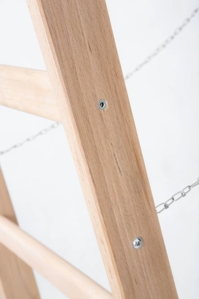 Стремянка двухсторонняя деревянная с перекладинами Hoz-Block Маляр 2х8 ступеней (арт. СДДМ-8) от магазина ЛесКонПром.ру