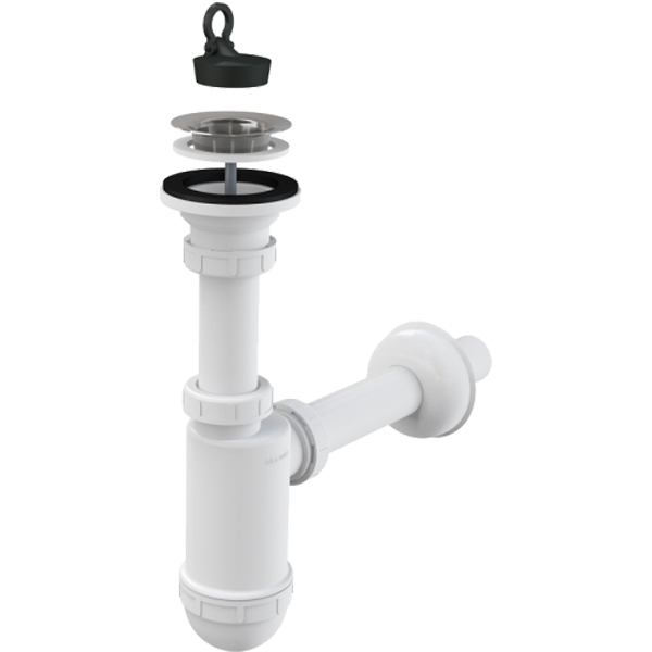 Сифон для раковины Alcaplast A411 Белый от магазина ЛесКонПром.ру