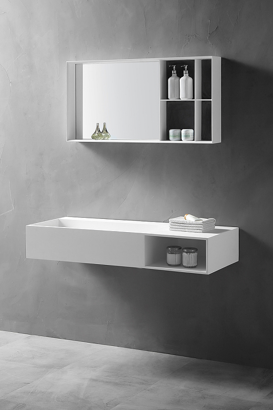 Раковина Abber Stein 120 AS2640L подвесная Белая от магазина ЛесКонПром.ру