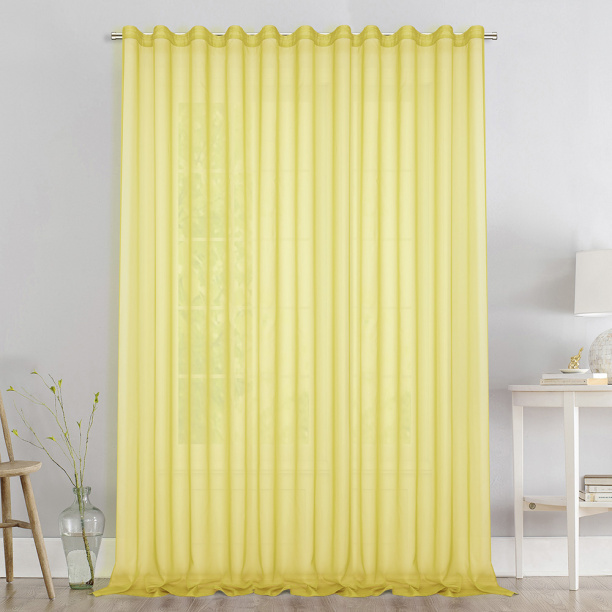 Штора-тюль 250х260 см желтая от магазина ЛесКонПром.ру