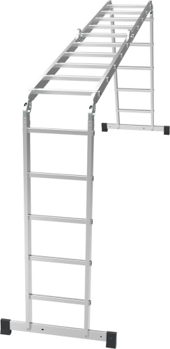Алюминиевая четырехсекционная лестница-трансформер 400 мм NV1322 НОВАЯ ВЫСОТА 4Х5 арт.1322405 от магазина ЛесКонПром.ру