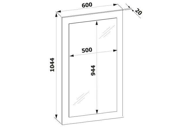 Панель с зеркалом ПЗ 80394775 от магазина ЛесКонПром.ру