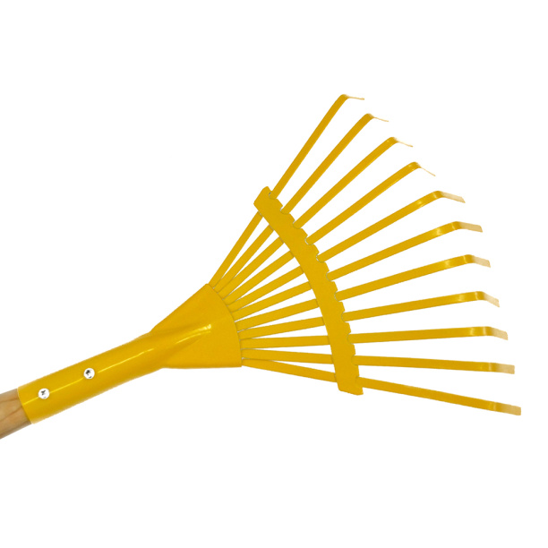 Грабли веерные детские с деревянным черенком от магазина ЛесКонПром.ру
