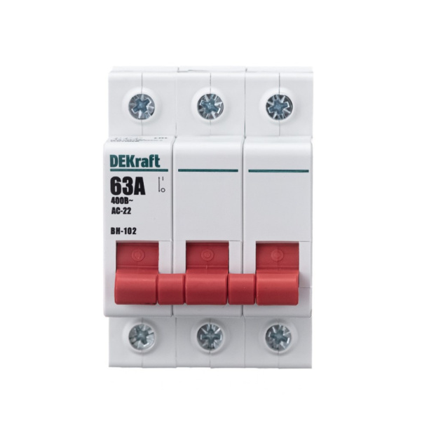 Выключатель-разъединитель DEKraft ВН-102 3п 63 А от магазина ЛесКонПром.ру