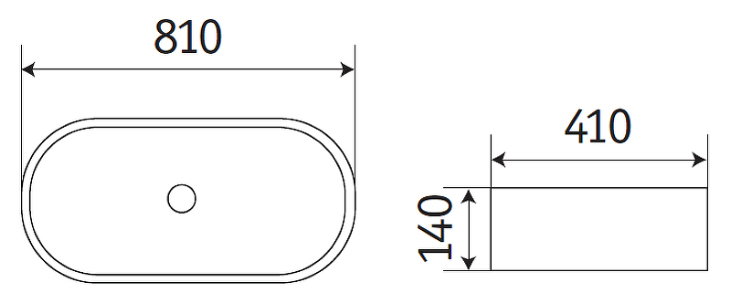 Раковина-чаша CeramaLux 80 78327MB Черная матовая от магазина ЛесКонПром.ру