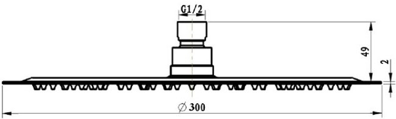 Верхний душ Villeroy&Boch TVC00040130061 Хром от магазина ЛесКонПром.ру