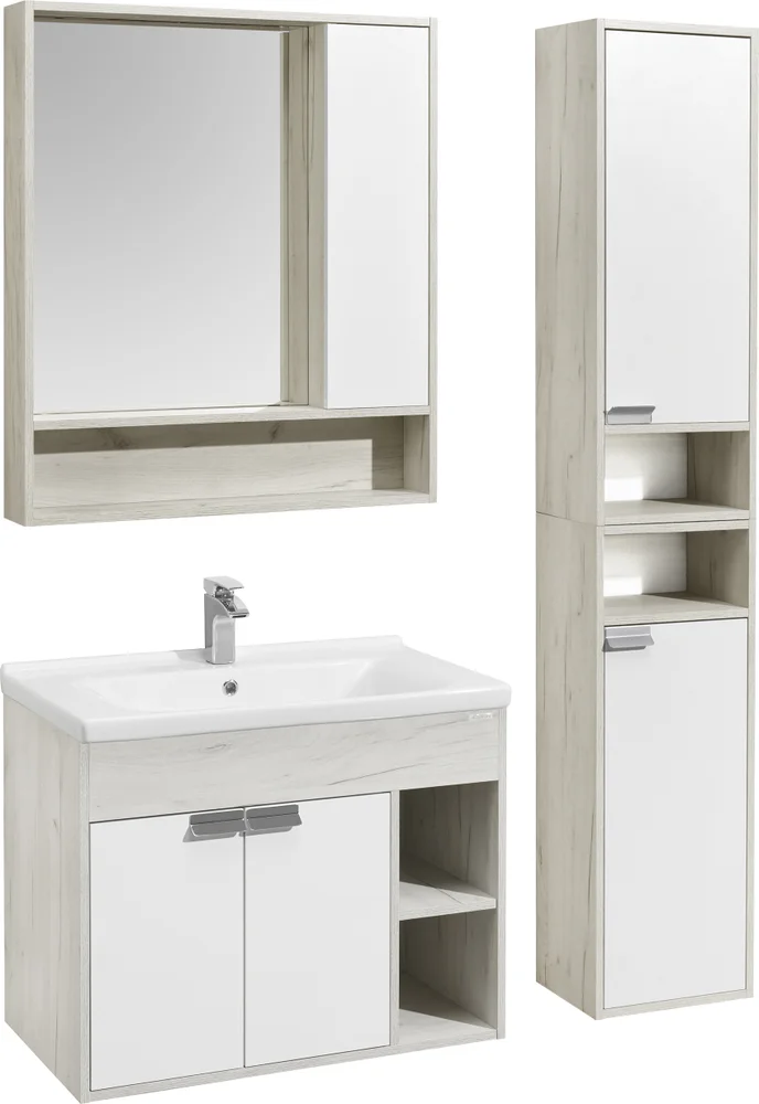 Зеркало AQUATON Флай 80 дуб крафт от магазина ЛесКонПром.ру