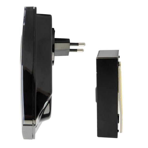 Звонок беспроводной в розетку черный Uniel от магазина ЛесКонПром.ру