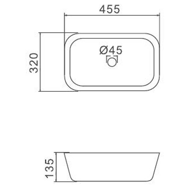 Раковина-чаша Gappo 45 GT402 Белая от магазина ЛесКонПром.ру