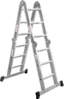 Алюминиевая четырехсекционная лестница-трансформер 400 мм NV1322 НОВАЯ ВЫСОТА 4Х3 арт.1322403 от магазина ЛесКонПром.ру