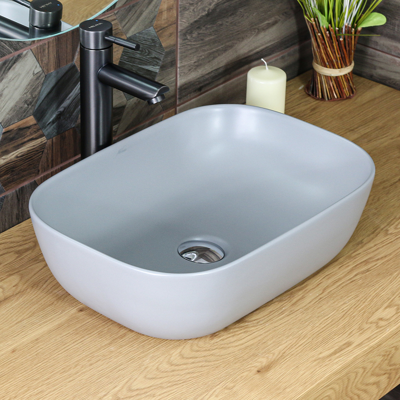 Раковина-чаша Melana 46 MLN-320328MG Серая матовая от магазина ЛесКонПром.ру