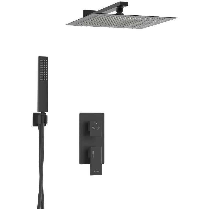 Душевая система WasserKRAFT A16162 Черная матовая от магазина ЛесКонПром.ру