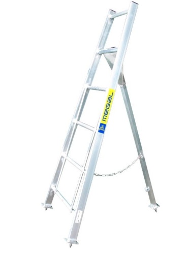 СТРЕМЯНКА САДОВАЯ АЛЮМИНИЕВАЯ ПРОФЕССИОНАЛЬНАЯ MEGAL ЛСАП-3,5 от магазина ЛесКонПром.ру