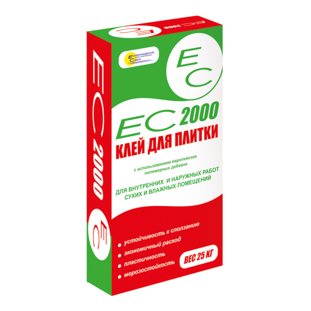 Клей для плитки ЕС 2000, 25 кг от магазина ЛесКонПром.ру
