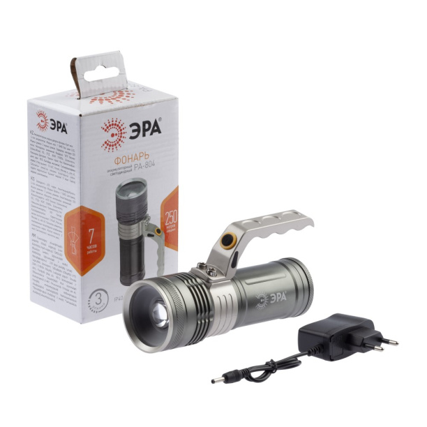 Фонарь ручной ЭРА LED 5 Вт аккумуляторный от магазина ЛесКонПром.ру