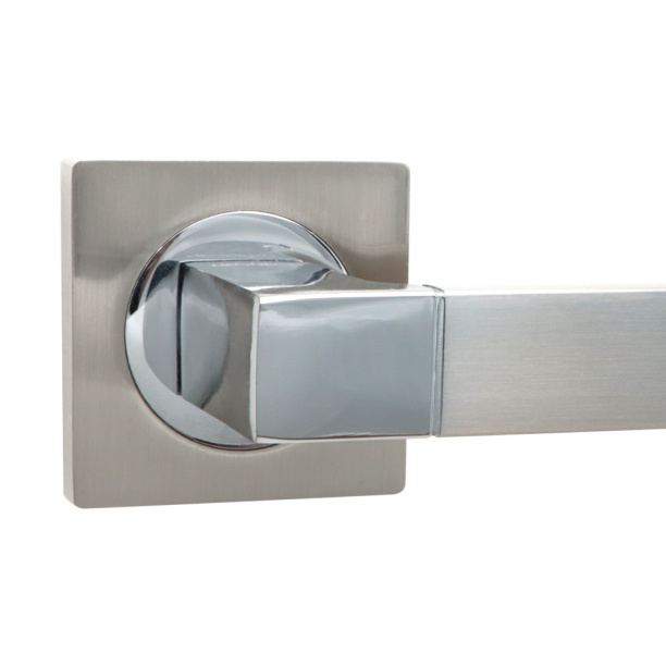 Ручки дверные NEODECO А61032 никель от магазина ЛесКонПром.ру